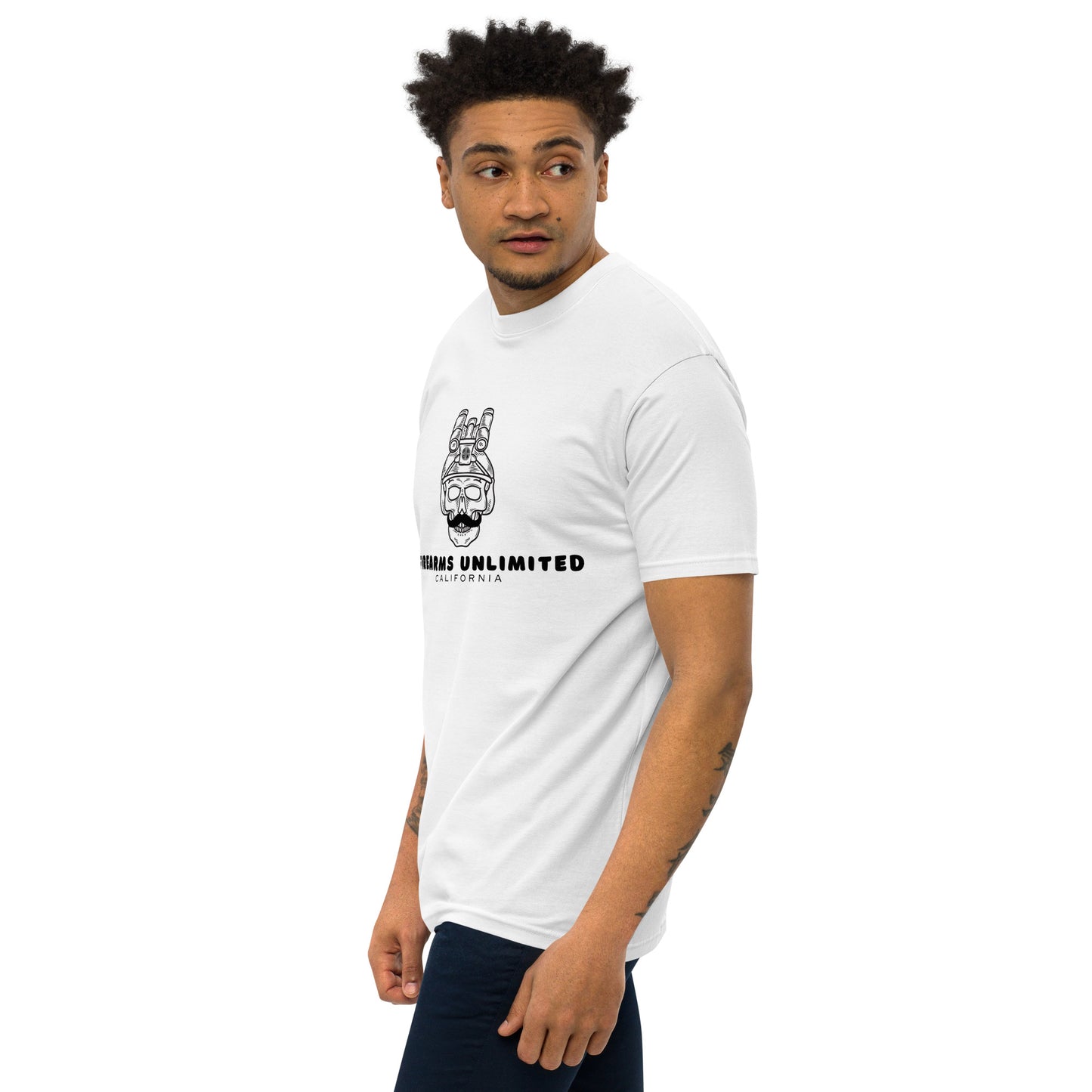 Mustache Men’s premium heavyweight tee