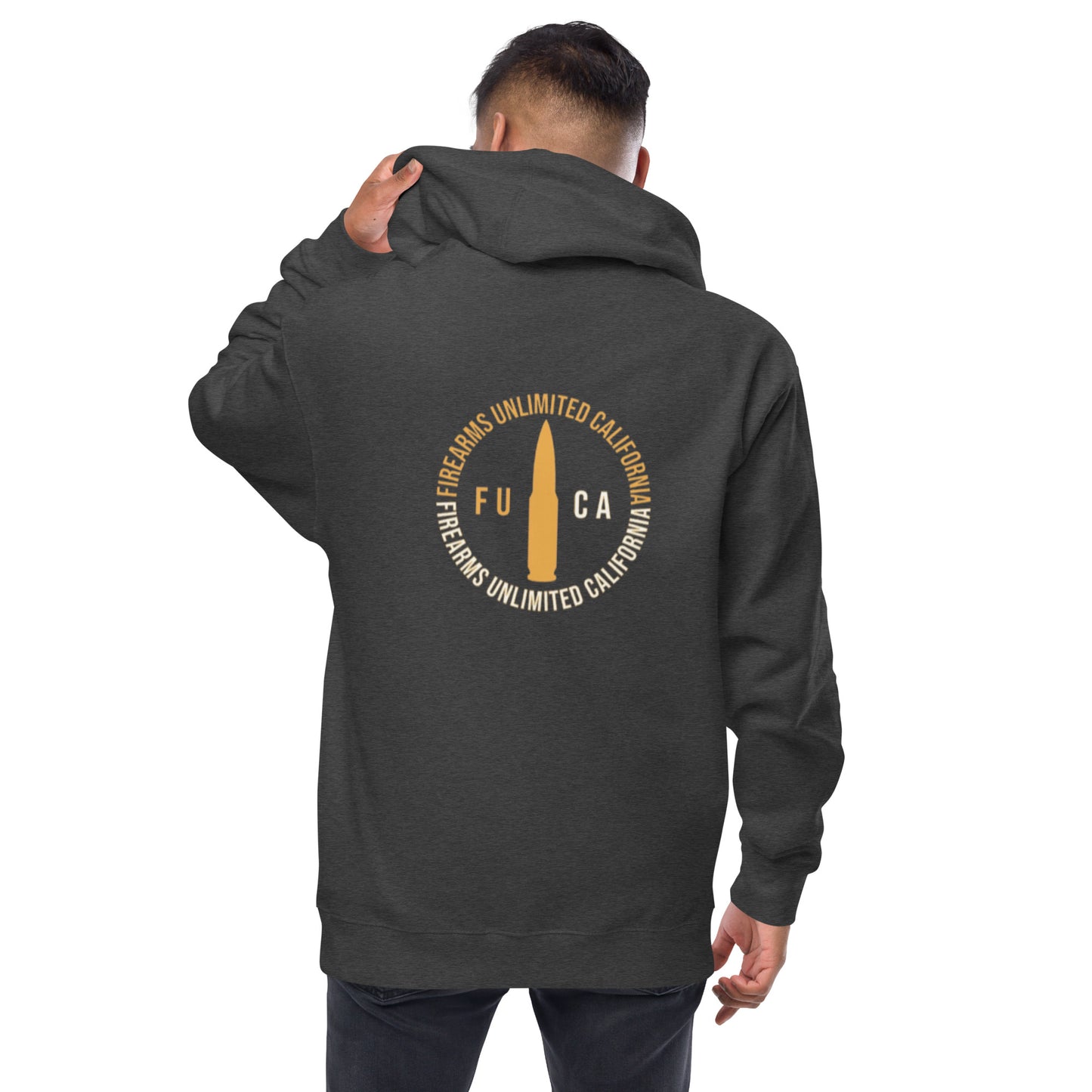 FUCA Bullet Unisex fleece zip up hoodie