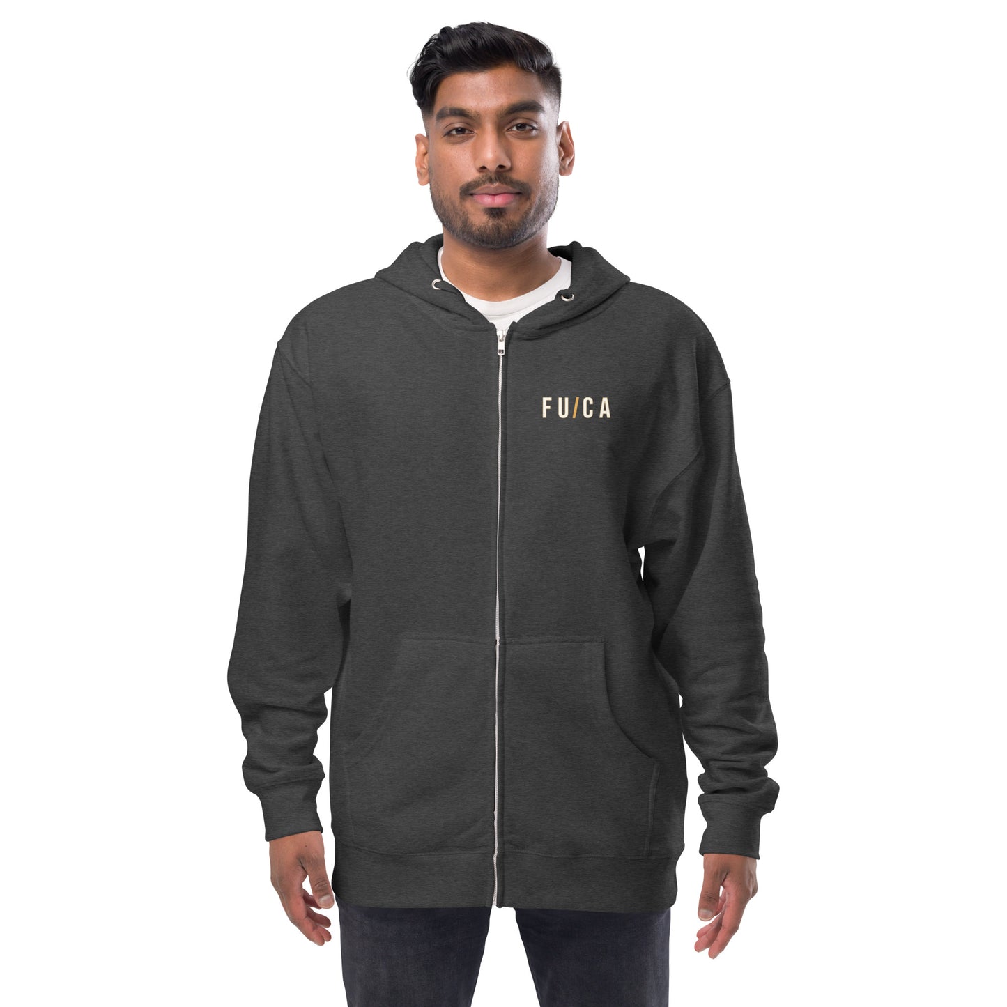 FUCA Bullet Unisex fleece zip up hoodie