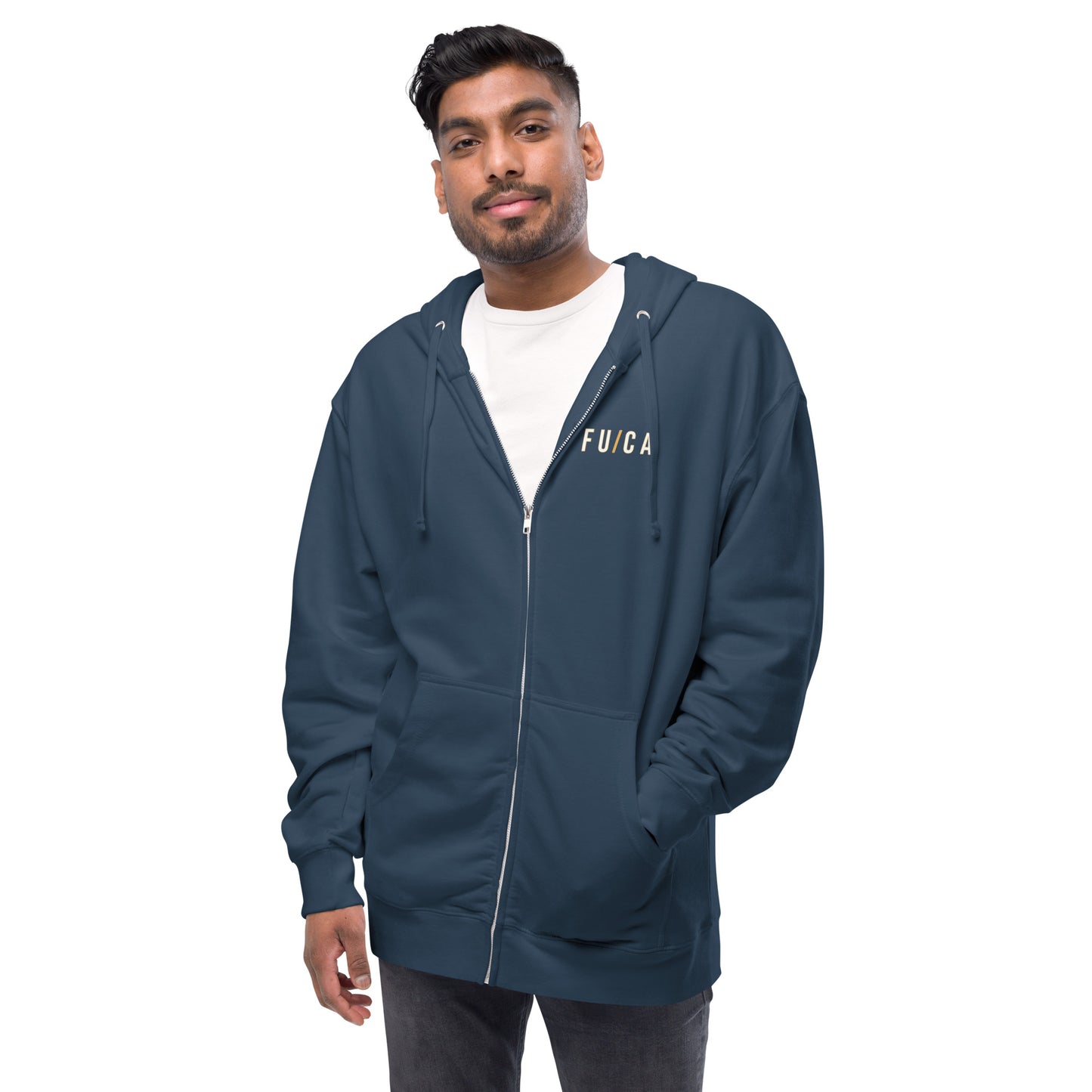 FUCA Bullet Unisex fleece zip up hoodie