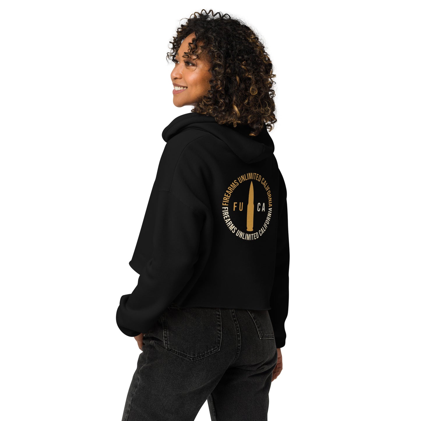 FU/CA Bullet Crop Hoodie