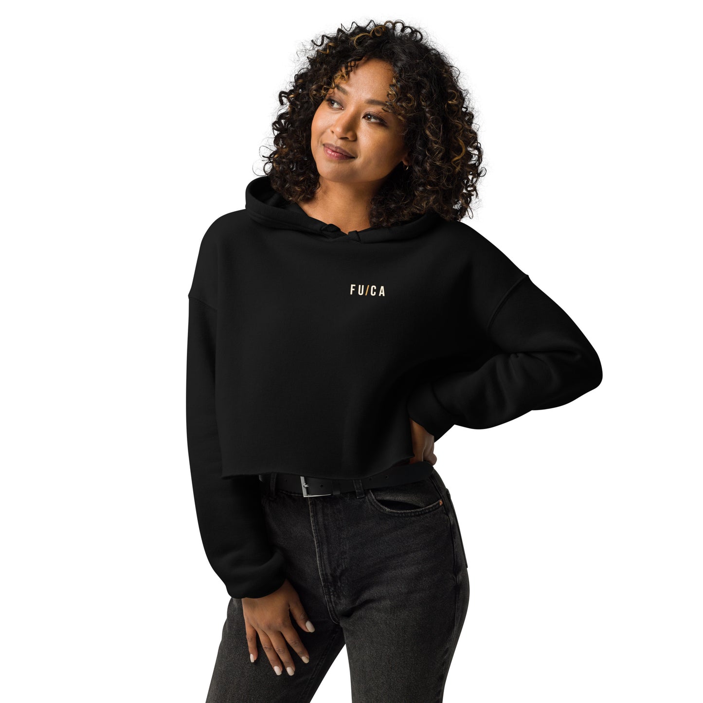 FU/CA Bullet Crop Hoodie