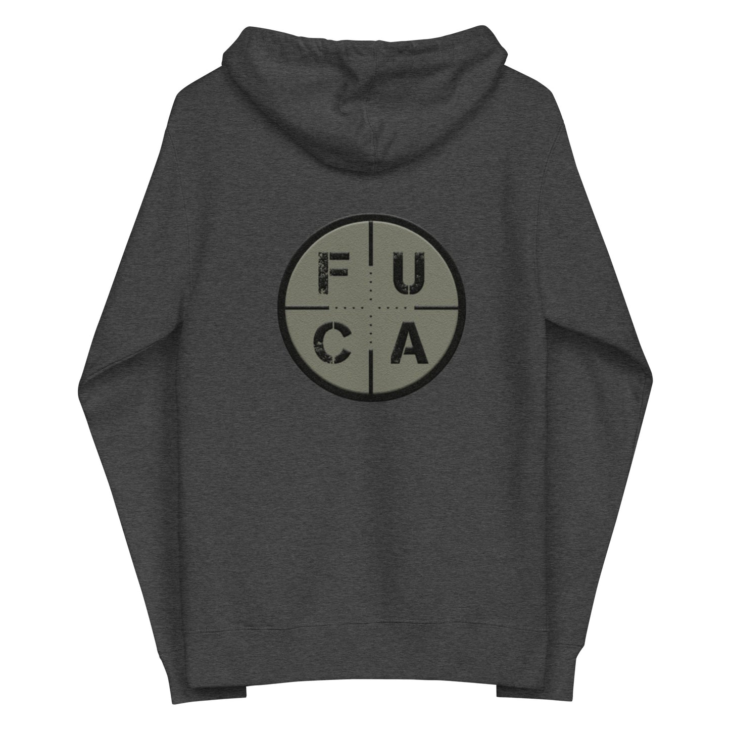 FUCAround Unisex fleece zip up hoodie
