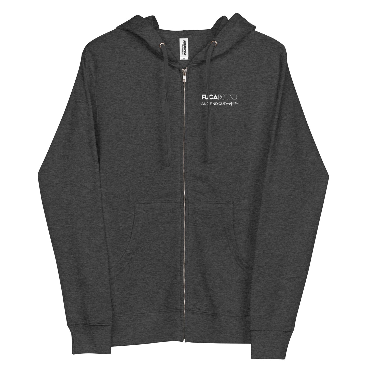 FUCAround Unisex fleece zip up hoodie