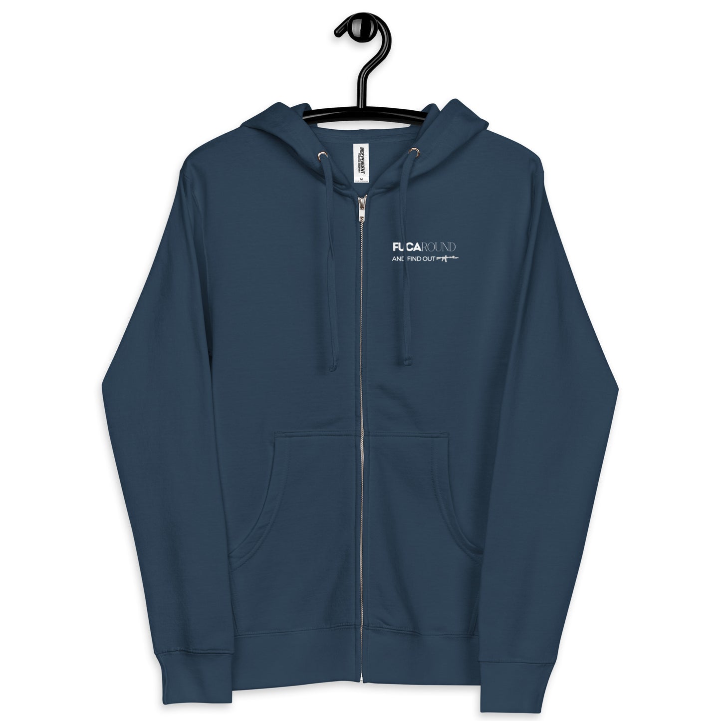 FUCAround Unisex fleece zip up hoodie