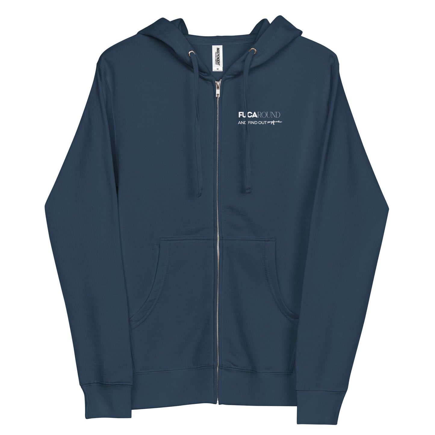FUCAround Unisex fleece zip up hoodie