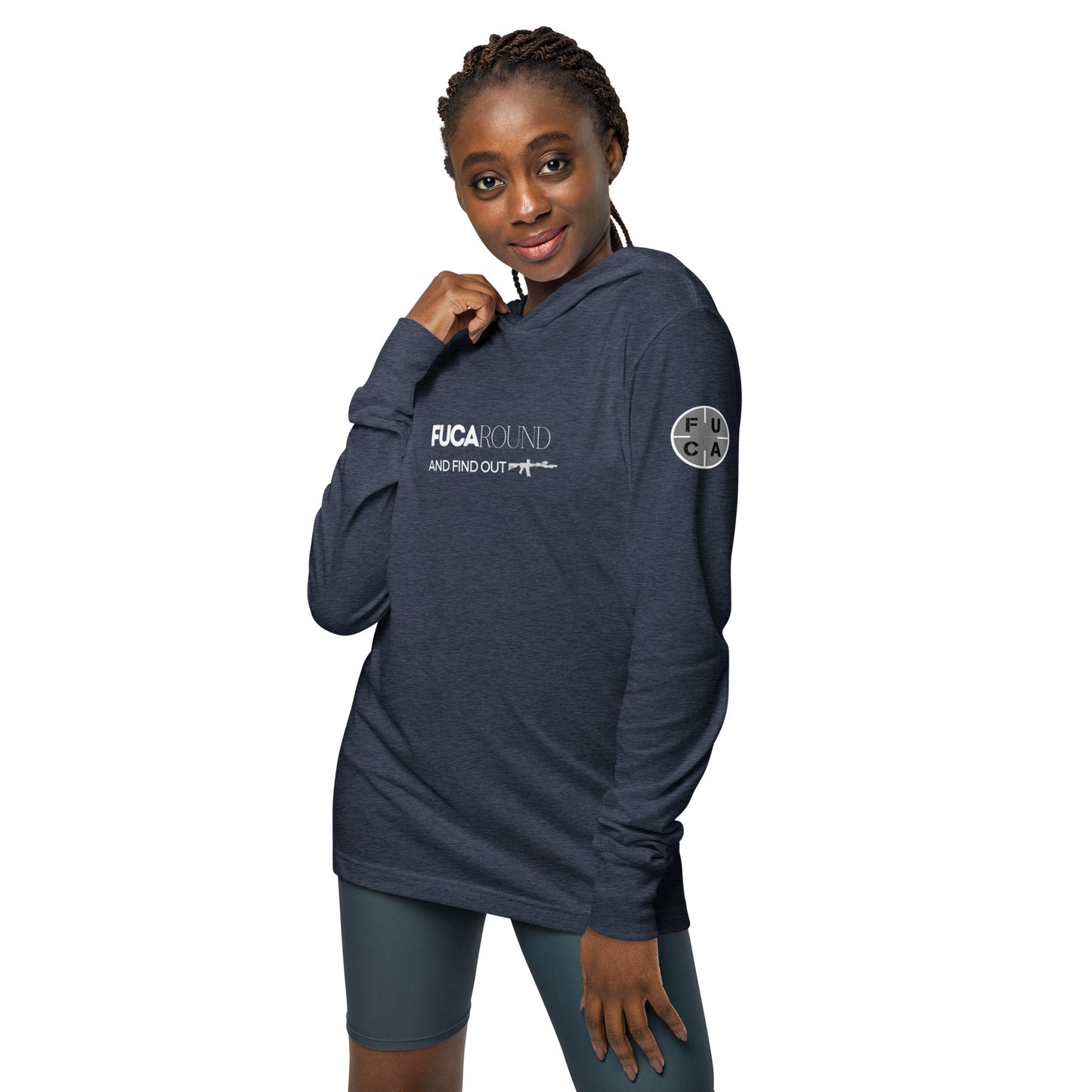 FUCAround hooded long-sleeve tee